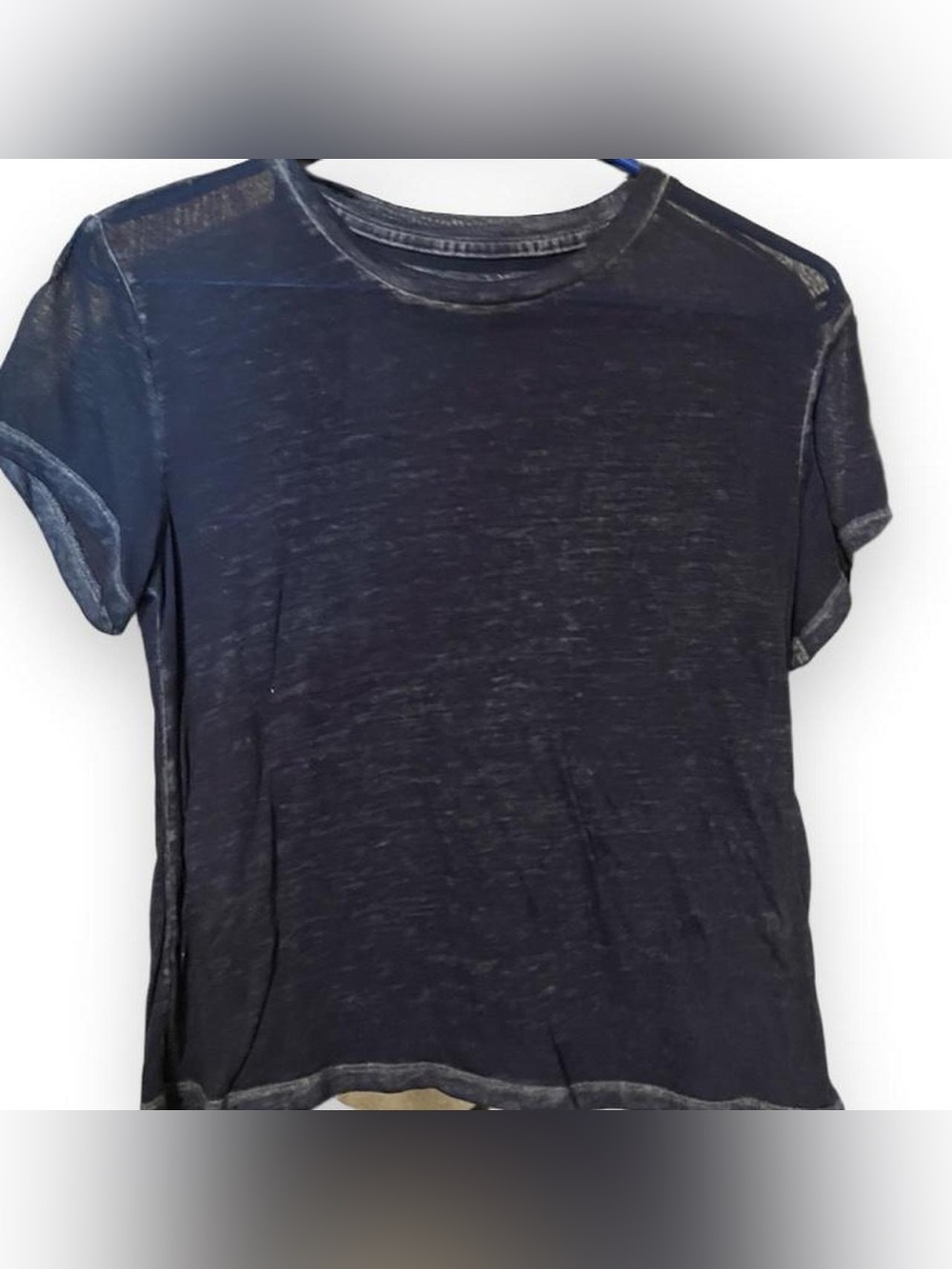 Navy blue Abercrombie & Fitch top in XS see through